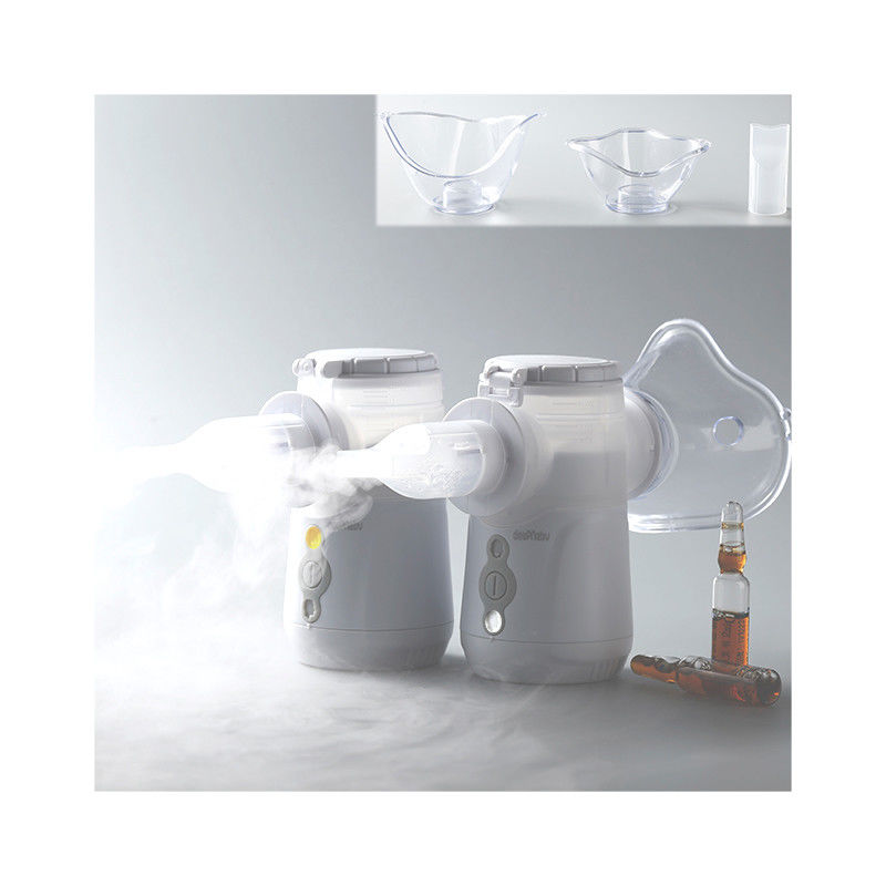 Asthma Mesh Nebulizer دستی قابل حمل دو کاناله بدون انسداد 2μm - 3μm