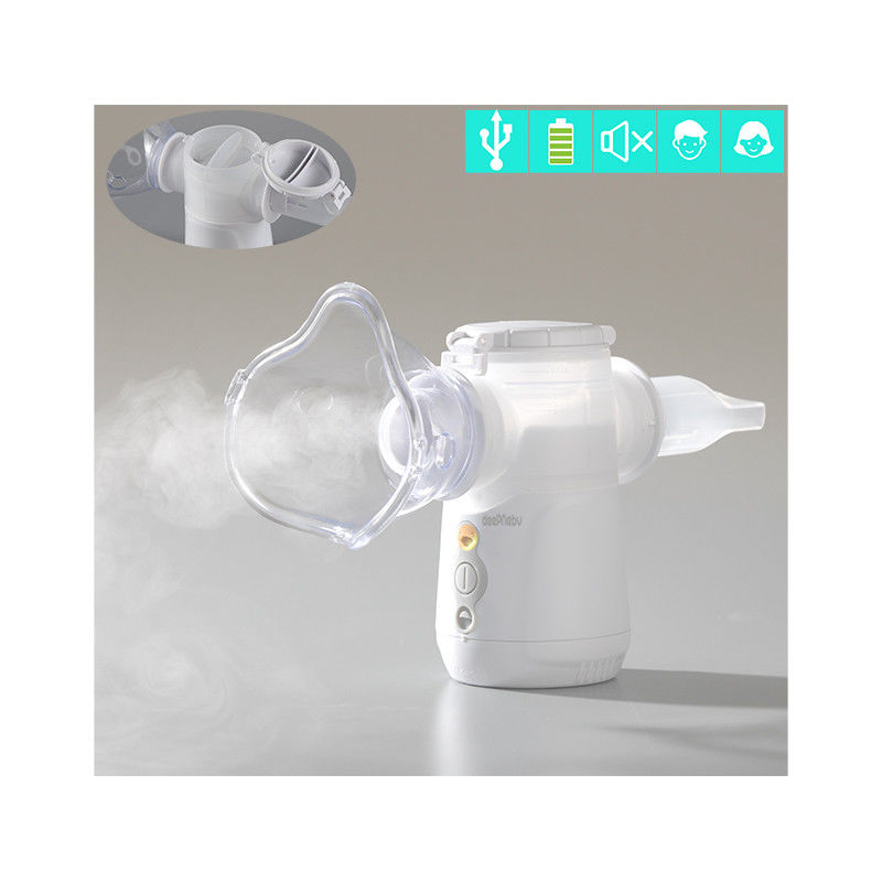Homecare Medical Nebulizer استنشاقی آسم باتری USB 3μm 40dB برای کودکان بزرگسال