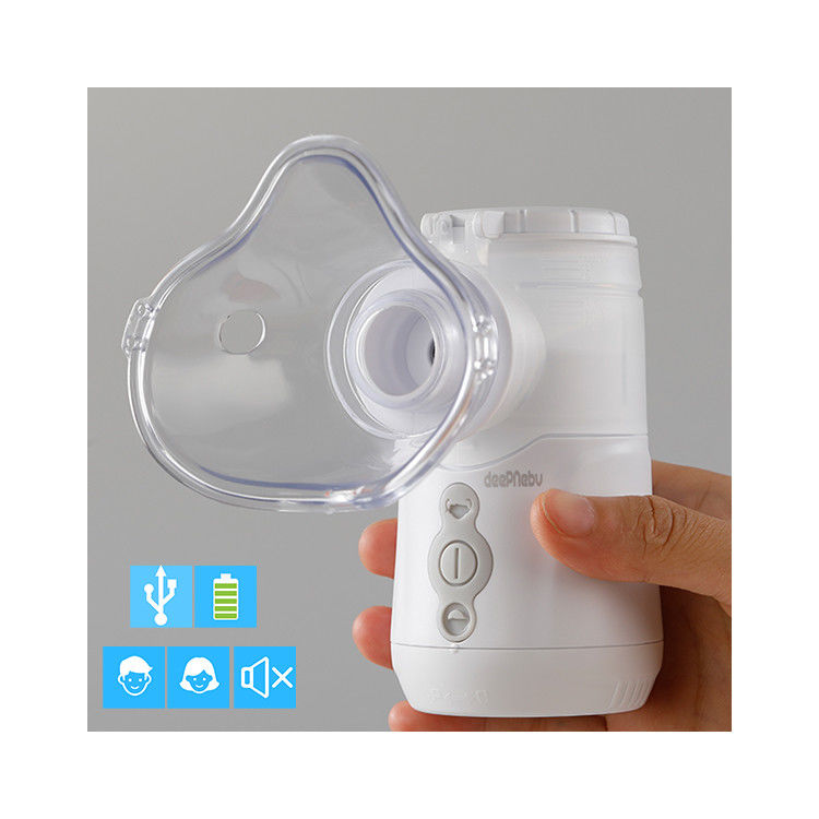 نبولایزر استنشاقی پزشکی آسم سرفه سرد USB 3.0μM 40dB مینی نبولایزر قابل حمل