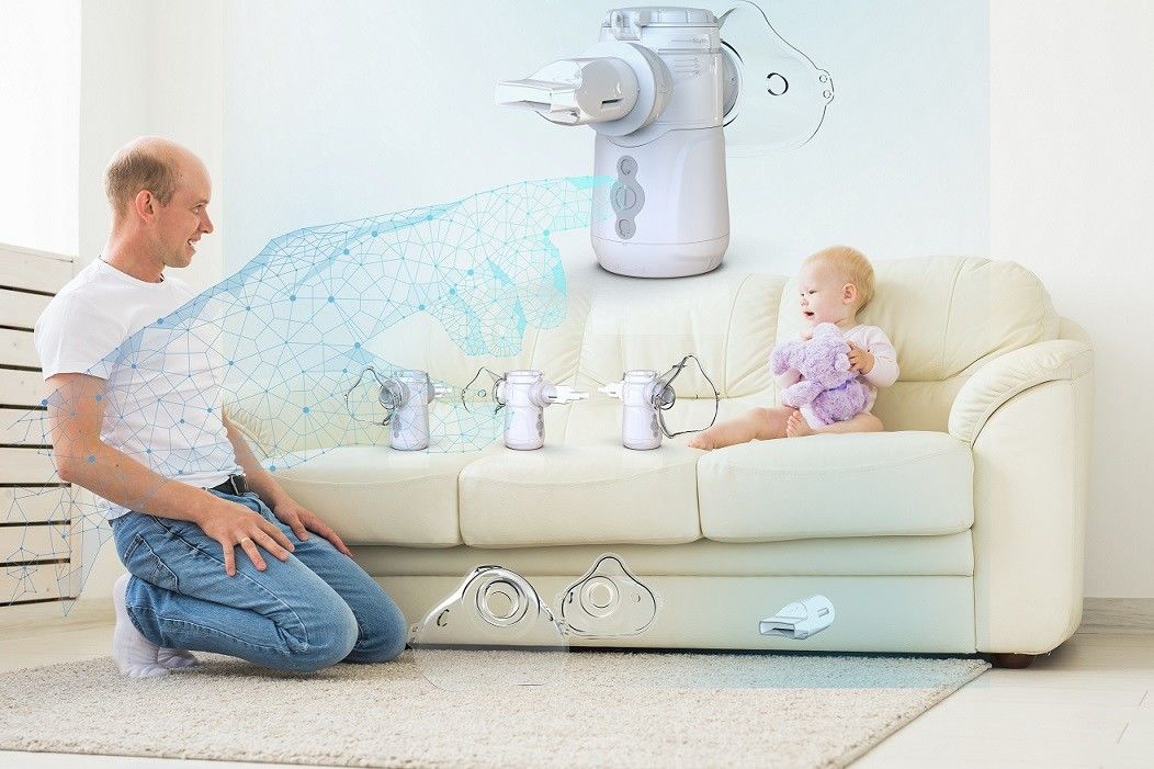 دستگاه نوبولیزر قابل حمل با فرکانس ارتعاش 105-110 هرتز برای سلامت ریه