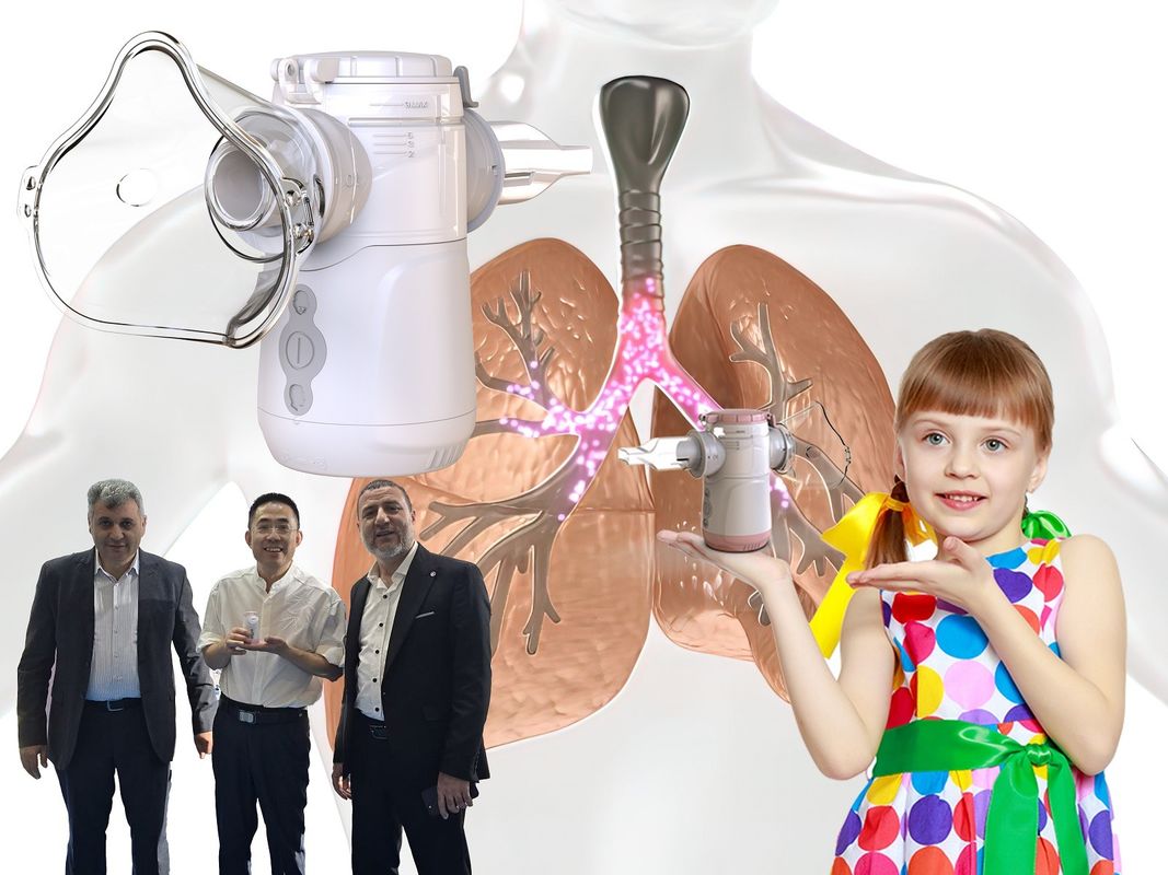 حجم ذرات نوبولیزر میش لرزان 1-5μm پزشکی و قابل حمل ضد شکستن بدون باقیمانده بدون انسداد